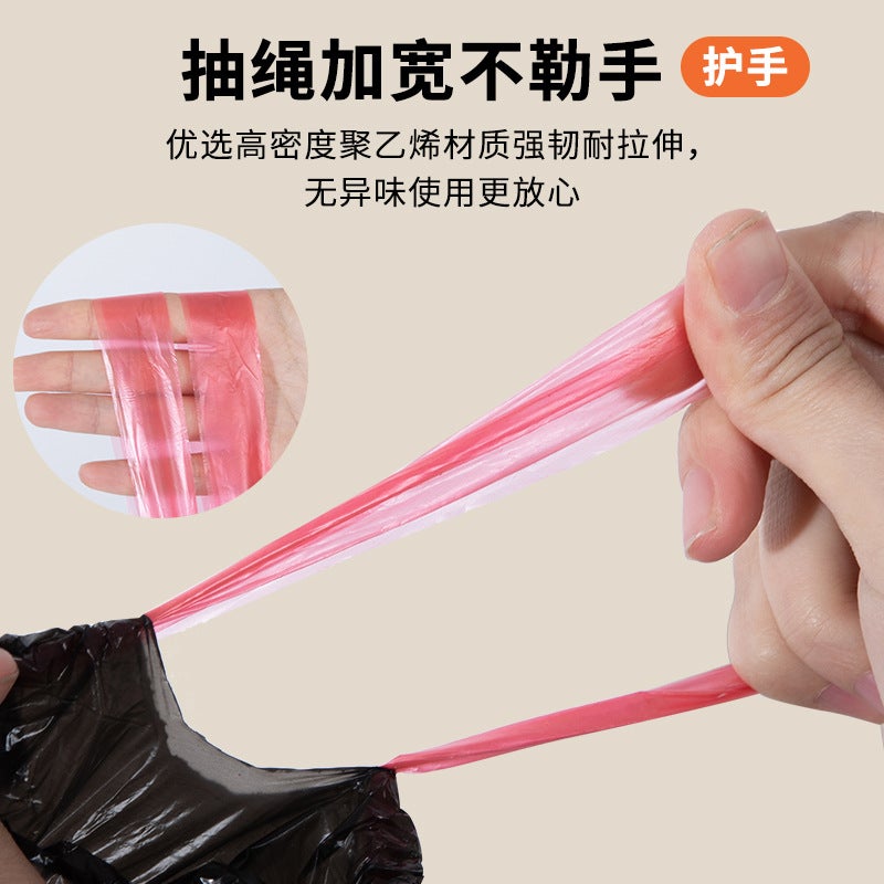A Generation Of Thick Garbage Bag Drawstring Household Automatic Closing Dirty Hands Super Tough Puncture-Resistant Hygiene - Image 5